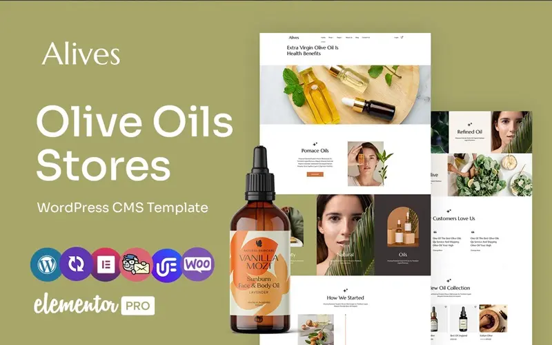 Olive Oils Stores WordPress Template