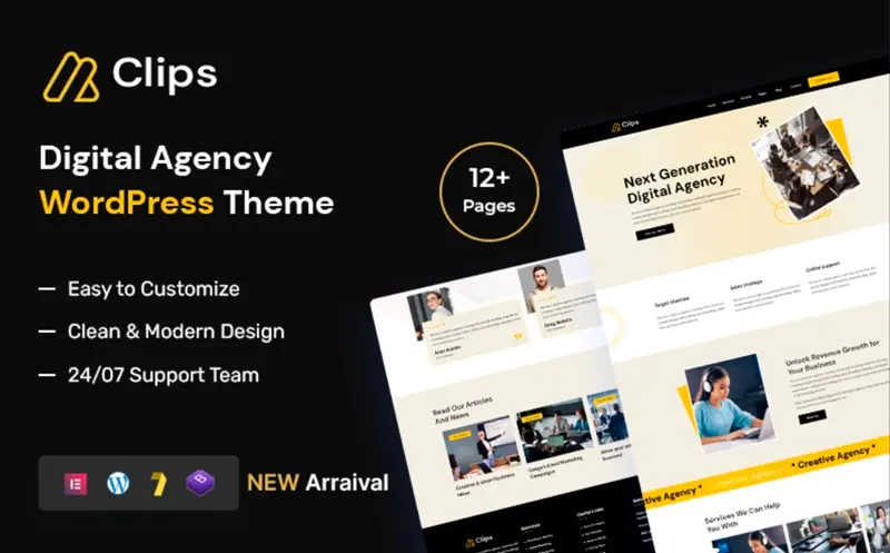 Digital agency WordPress theme