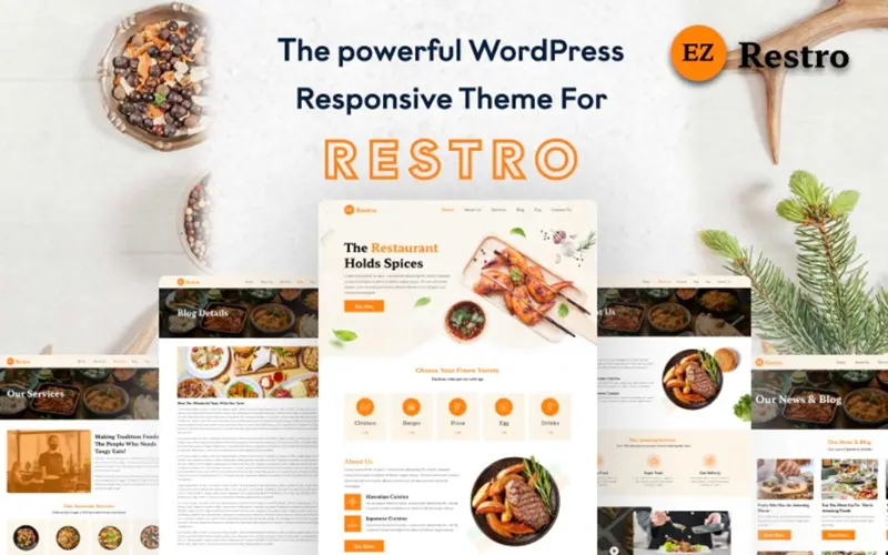 Restaurants WordPress theme