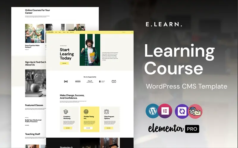 E-Learn Elementor WordPress Theme