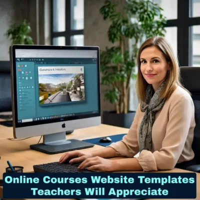 online course website template wordpress